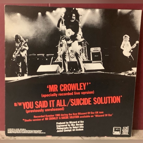 Ozzy Osbourne E.P. Vinyl Lp - Picture 2 of 3